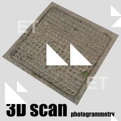 3D Scan Of Manhole Cover #6