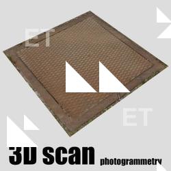 3D Scan Of Manhole Cover #7