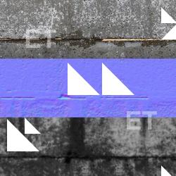  Seamless Textures of Concrete + Normal & Bump Mapping 