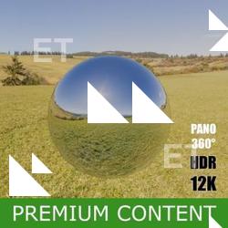 HDR Panorama 360° of Background Nature Meadow