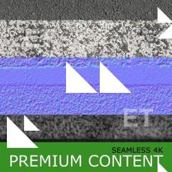Seamless Textures of Asphalt + Normal & Bump Mapping