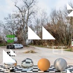 HDR Panorama 360° of Background Parking