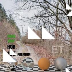 HDR Panorama 360° of Background Dirt Road