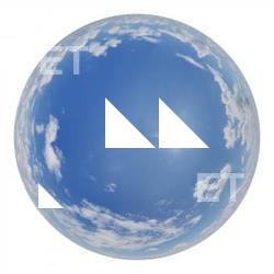 HDRi Skydome of Blue Clouded Sky 16K