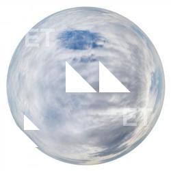 HDRi Skydome of Blue Clouded Sky 12K
