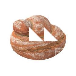 Bread Round 3D Scan Retopo
