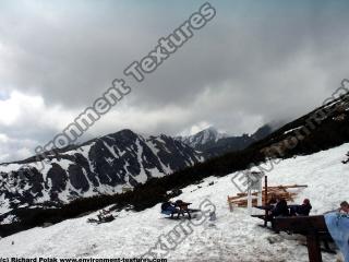 Photo Textures of Background Snowy Mountains