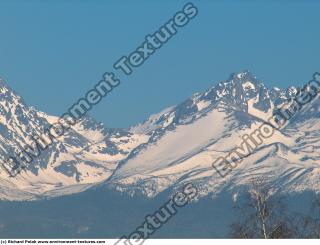 Photo Texture of Background Snowy Mountains