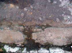 Photo Texture of Concrete Ground Damaged