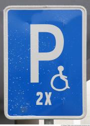 Photo Texture of Signs Traffic