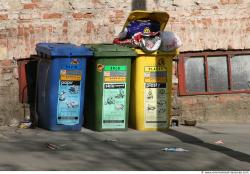 Old Damage House, cracky wall, bricks, damage window, container trash, fuse boxes, post box