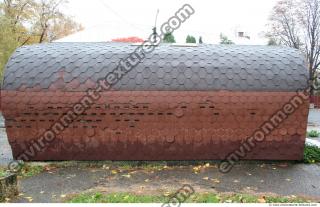 Photo Textures of Building Kiosk