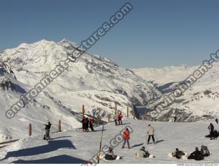 Photo Textures of Background Snowy Mountains