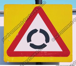 Photo Texture of Caution Traffic Sign