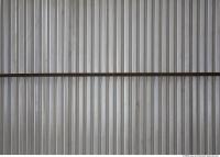 Photo Texture of Metal Corrugated Plates Bare