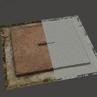 3D scan of manhole cover