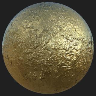 PBR Substance Material of Gold #5