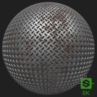 PBR Substance Material of Metal Floor Rusted #9