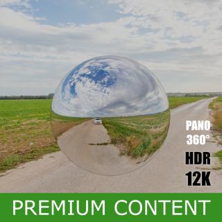 HDR Panorama 360° of Background Dirt Road #2