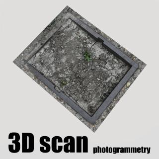 3D Scan Of Manhole Cover #3
