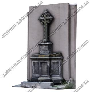 Wall Cross Monument Clean 3D Scan #2